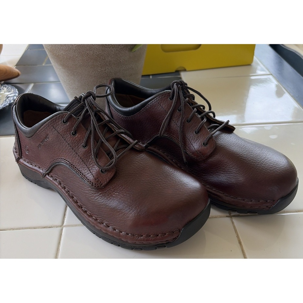 Red Wing 6704 Oxford Shoes Mens 8D Brown Leather Steel Toe Oil Slip Resistant E4